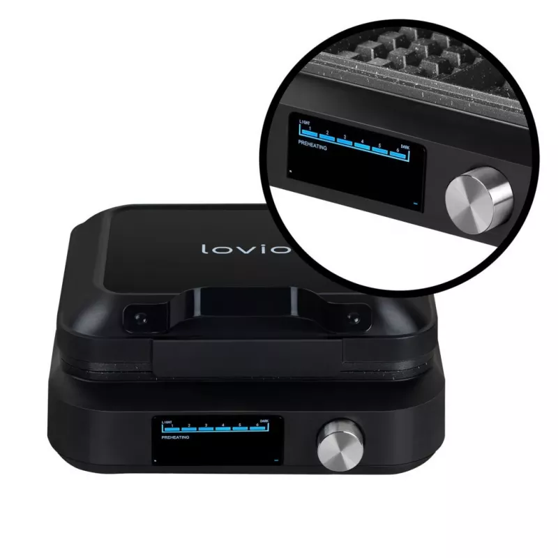 Lovio LVWF002BK Vafeļu panna 1500W Melna
