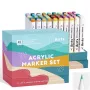 Akrila marķieri Arrtx ARRTX 60C, 60 krāsu komplekts, ūdens bāzes akrila tinte, divi uzgaļi