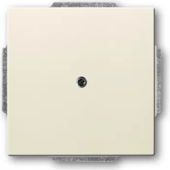 BUSCH JAEGER 1742-82 – Balts metāla rāmis, spīdīgs, 63 mm x 63 mm