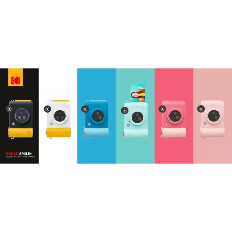 Momentānā drukas kamera Kodak SMILE+ 2x3 Melna