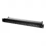 Logilink TUO-NP0048 Melns - 24 portu RJ-45 sadalītāja panelis 1U