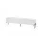 TV skapis Cama Meble VERA 190x40x50 cm, matēti balts, skaidu plātnes virsma
