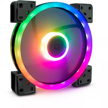 INTER-TECH Argus RGB ventilatoru komplekts RS-14 140mm ARGB 3 gab. Melns