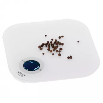 Virtuves svari Adler AD 3180, iedaļa 1 g, LCD, balts