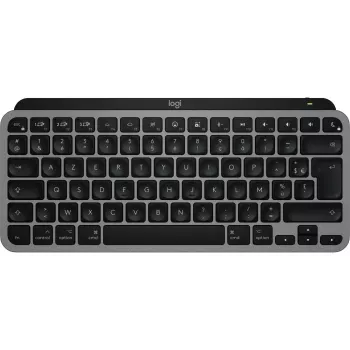 Logitech Master Series MX Keys Mini for Mac - tastatūra - kompakta - ar fona apgaismojumu - bezvadu - Bluetooth LE - AZERTY - franču - Space-Grey (920-012646)