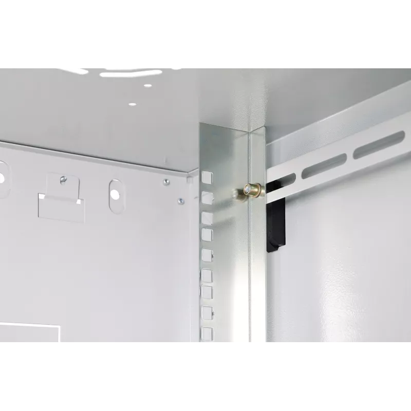 Sienas skapis DIGITUS Dynamic-N 12U, 19 collas, 600x450 mm (PxD), IP20, slēdzama durvis, neizmontēts