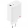 Strāvas adapteris ONEPLUS SUPERVOOC 120W divu portu vadu lādētājs, 120W kopējā jauda, 1x USB-C + 1x USB-A, 100–240V, 145 g, balts