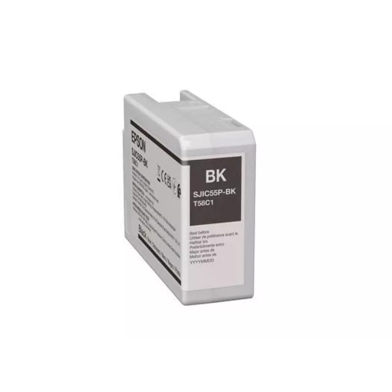 Epson SJIC55 (BK) oriģinālā melnā tintes kasetne ColorWorks CW-D6500/D6000