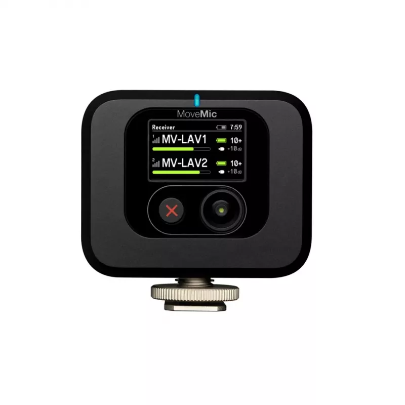 Shure MV-R-Z6 MoveMic bezvadu uztvērējs kamerai (uzstādāms uz aukstās kurpes)