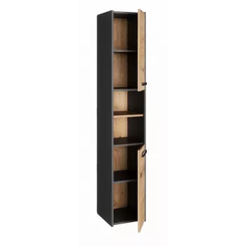 Topeshop S30 ANTRACYT/ARTISAN vannas istabas skapis