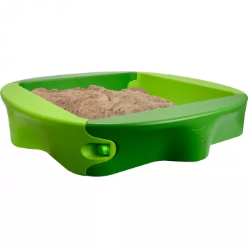 Smilšu kaste Simba-Dickie BIG 800056733, plastmasa, 1380×1380 mm, iebūvēti soli, zaļa