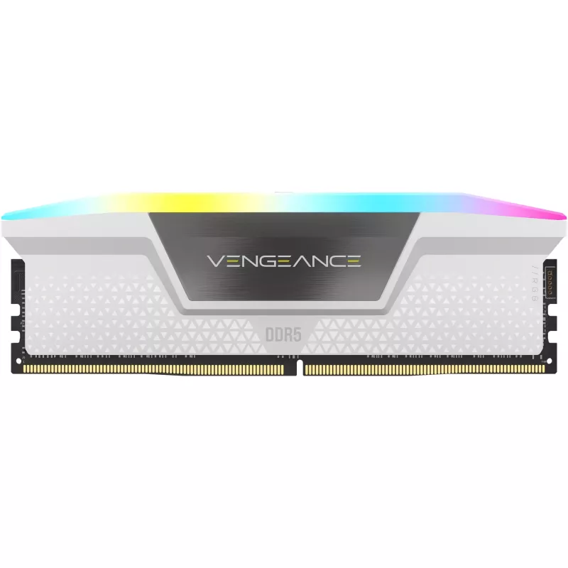 Corsair Vengeance RGB 32 GB DDR5-6400 (2x 16 GB) Dual-Kit, balta, CMH32GX5M2B6400C32W, Intel XMP