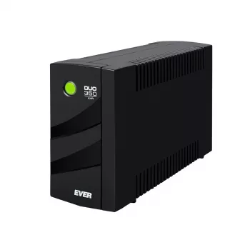 Nepārtrauktās barošanas avots EVER DUO 350 AVR, līnijinteraktīvs torņa UPS, 0,35 kVA (245 W), 2x C13 ligzdas, 12 V 5 Ah VRLA akumulators