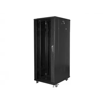 Lanberg FF01-6832-12B stāvošs skapis 19 inch 32U 600x800 mm melns (RAL 9004)