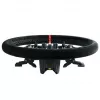 Asetek SimSports Lenkradkranz, dished, 340 mm - melns, zamšāda