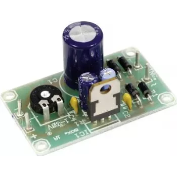 Sprieguma regulatora PCB komplekts H-TRONIC LM317-T 1.2–32 V līdzstrāvai (komplektā bez regulatora)