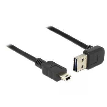 USB kabelis DeLOCK 1m USB 2.0-A uz Mini-USB B Melns