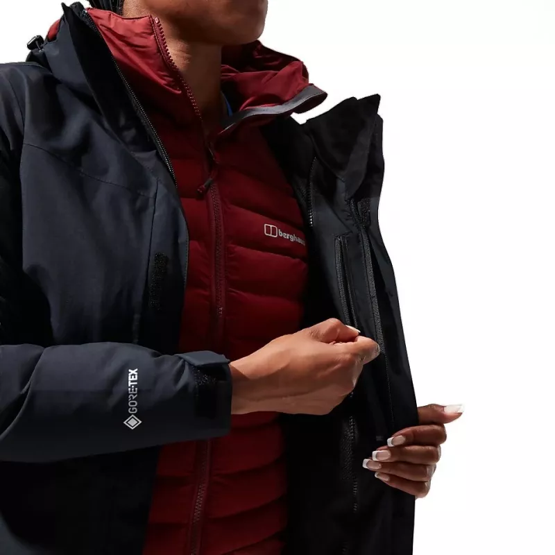 Vīriešu Berghaus Hillwalker IA Shell jaka S izmērs melna un Berghaus Deluge 2.0 bikses S izmērs melns