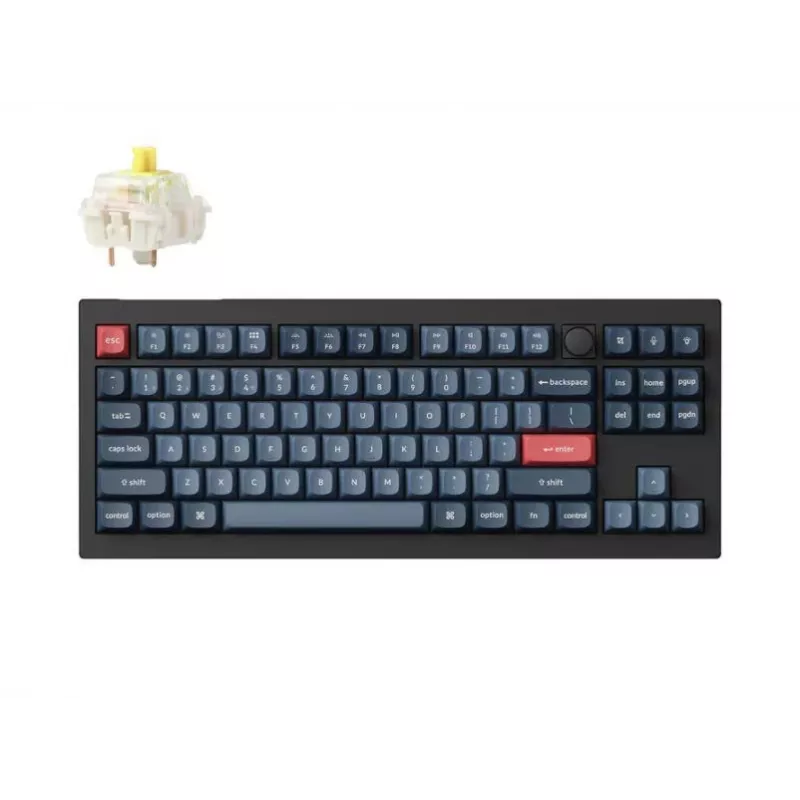 Bezvadu tastatūra Keychron V3 Max RGB/CARBON Black V3M-D4
