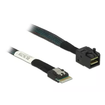 DeLOCK SAS kabelis 85081 0.5m Slim SAS SFF-8654 – Mini SAS HD SFF-8643