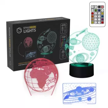 Manta SNL118RGB RGB 3D dekoratīvā LED lampa