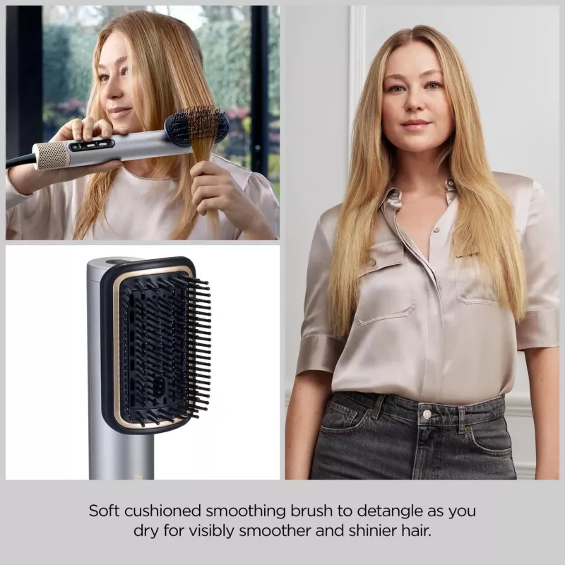 Matu veidošanas komplekts BABYLISS AS6555E — Airflow tehnoloģija, 4 sildīšanas līmeņi, 2.5 m vads, Sudrabs/Zelts