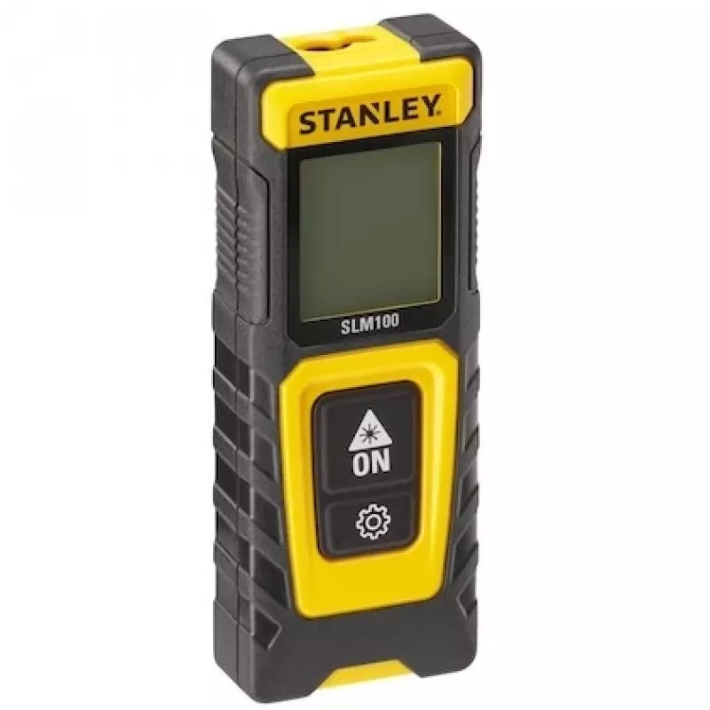 Lāzera attāluma mērītājs STANLEY SLM100 — 30 m diapazons, kompakts rokas mērinstruments