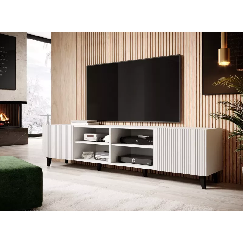 Cama RTV skapis PAFOS 200x42x52 balts matēts