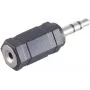 Pievienotājs ShiverPeaks BS57021 3.5mm uz 2.5mm Melns Sudrabs