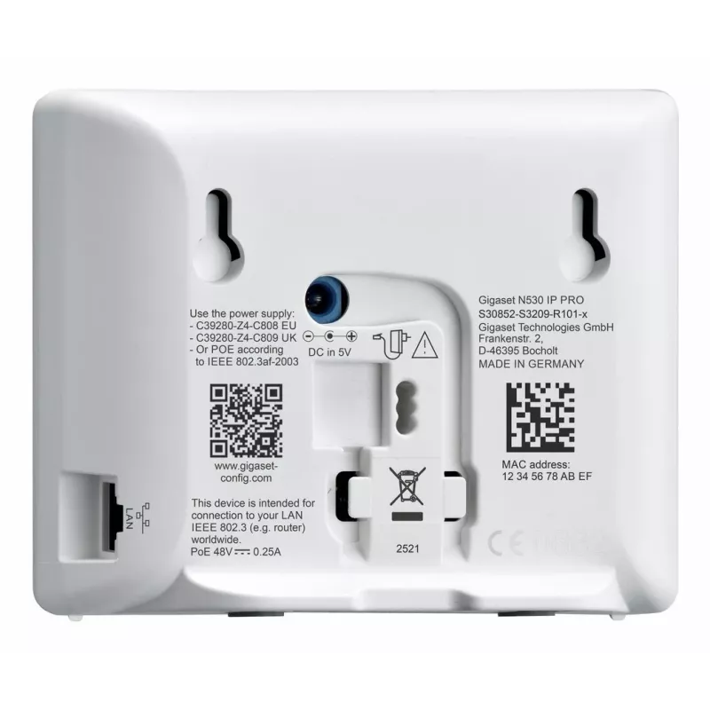 Gigaset N530 IP PRO + S700H PRO DECT telefons ar zvanītāja ID, antracīts