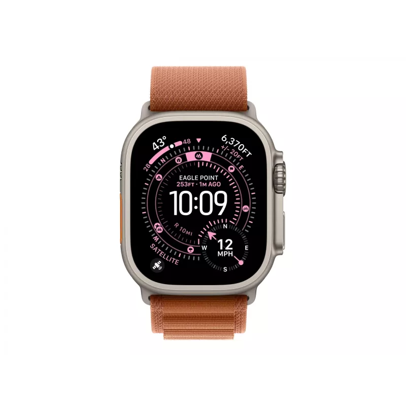 Apple MFTD4ZM/A Alpīna cilpa Smartwatch Siksniņa Brūna Titāns Poliesters Spandekss