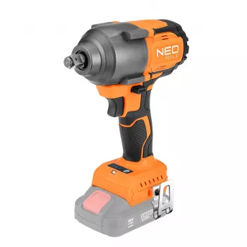 Bezvada triecienuzgriežņu atslēga NEO tools 04-608 18V, līdz 850 Nm