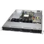Supermicro SC815 TQC4-605WB2 - Rack Mount 1U - SATA/SAS - Karstā nomaiņa 600W - Melns