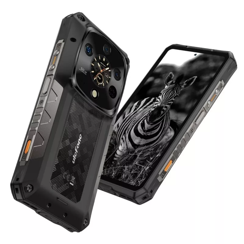 Izturīgs viedtālrunis UleFone Armor 28 Ultra 5G — 16GB RAM, 1TB krātuve, Melns