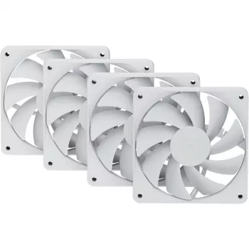 HYTE FA12 120 mm korpusa ventilatori balts 4 gab. komplekts