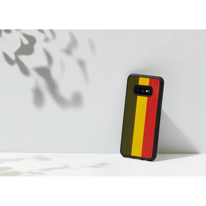Aizsargmaciņš Samsung Galaxy S10e, koks un polikarbonāts, reggae melns