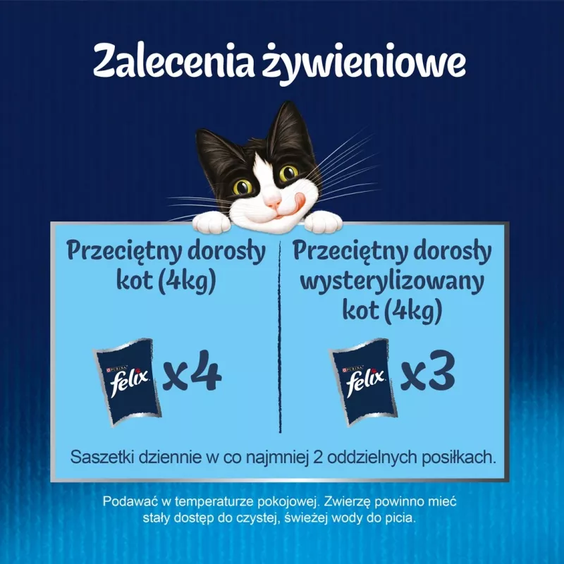 Purina Felix Fantastic mitrā barība kaķiem ar vistu želejā, 85 g