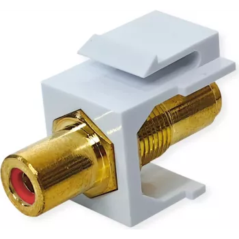 VALUE ROLINE Keystone-Savienotājs RCA Ekranēts Plastmasas Sarkans (25.99.8213)