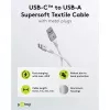 Goobay 74530 USB kabelis balts