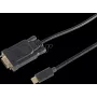 shiverpeaks BS10-59025 Video Kabeļa-Pielāgotājs 1 m USB Type-C uz VGA (D-Sub) Melns