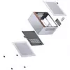 Datora korpuss Jonsbo NV10 Mini ITX - Sudrabs