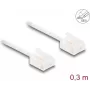 DeLOCK RJ45 Cat.6 UTP tīkla kabelis 0,3 m balts