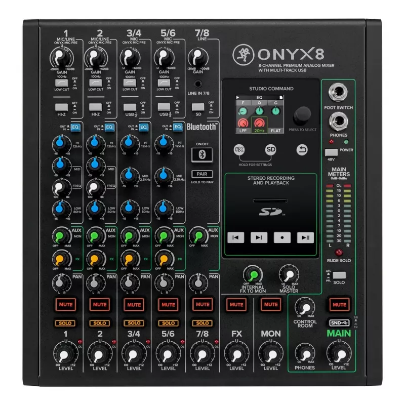 Mackie Onyx 8 – Analogais mikseris ar USB