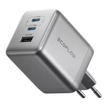 Lādētājs EcoFlow Rapid Pro 100W GaN USB-C 3-Port