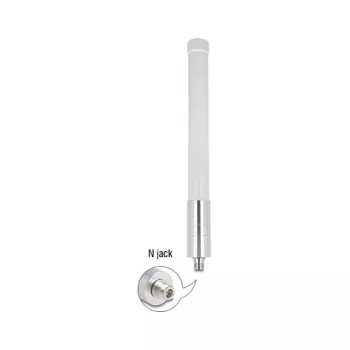 DELOCK 12653 — Visvirziena 4G antena, balta, montāžai uz masta