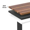 Ergo Office elektriski regulējams augstuma galds, max augstums 1160mm, max slodze 80kg, bez darba virsmas, melns, ER-400 B