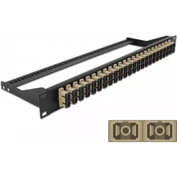 Patch panel 1U DeLOCK 43394 SC šķiedru optikai