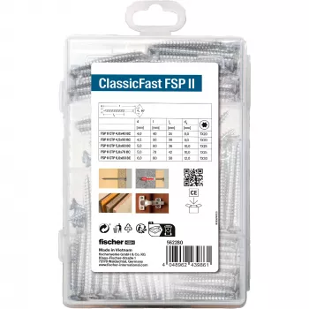 Pašurbjošas dobas skrūves FISCHER ClassicFast SK TG TX 4.0–6.0, 110 gab.