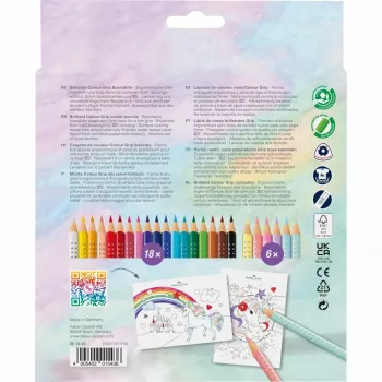 Ūdenskrāsas zīmulis Faber-Castell 201543, 24 krāsas