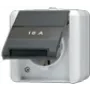 JUNG 820 KINAW CEE 7/3 kontaktligzda melna balta IP44